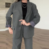 Lapel loose temperament commuter suit two-piece suit 24