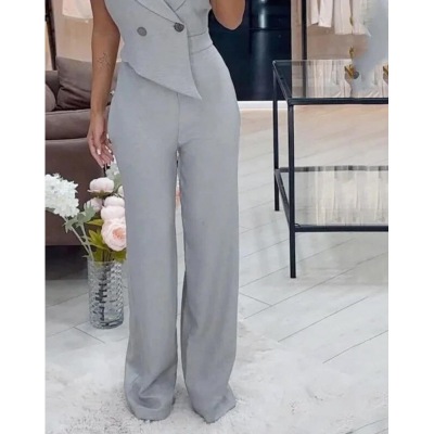 Fashion asymmetrical professional temperament women's jumpsuit 8