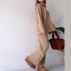 Fashion lapel loose casual sweater two-piece suit for women 9