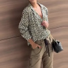 Fashionable Leopard Print Casual Loose Shirts Top 20