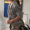 Fashionable Leopard Print Casual Loose Shirts Top 20
