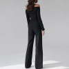 One shoulder button top slim fit commuter suit 10