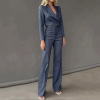 Solid color suit jacket simple temperament commuter suit women's wear 19