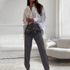 Fashionable temperament shirt high waist straight pants two piece suit 27