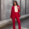 Lapel suit jacket commuter trousers two-piece suit for women 38