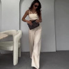Pure desire kitten ears navel-baring suspenders wide-leg pants suit 59